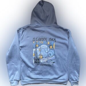 SHEIN Starry Sky Blue Hoodie